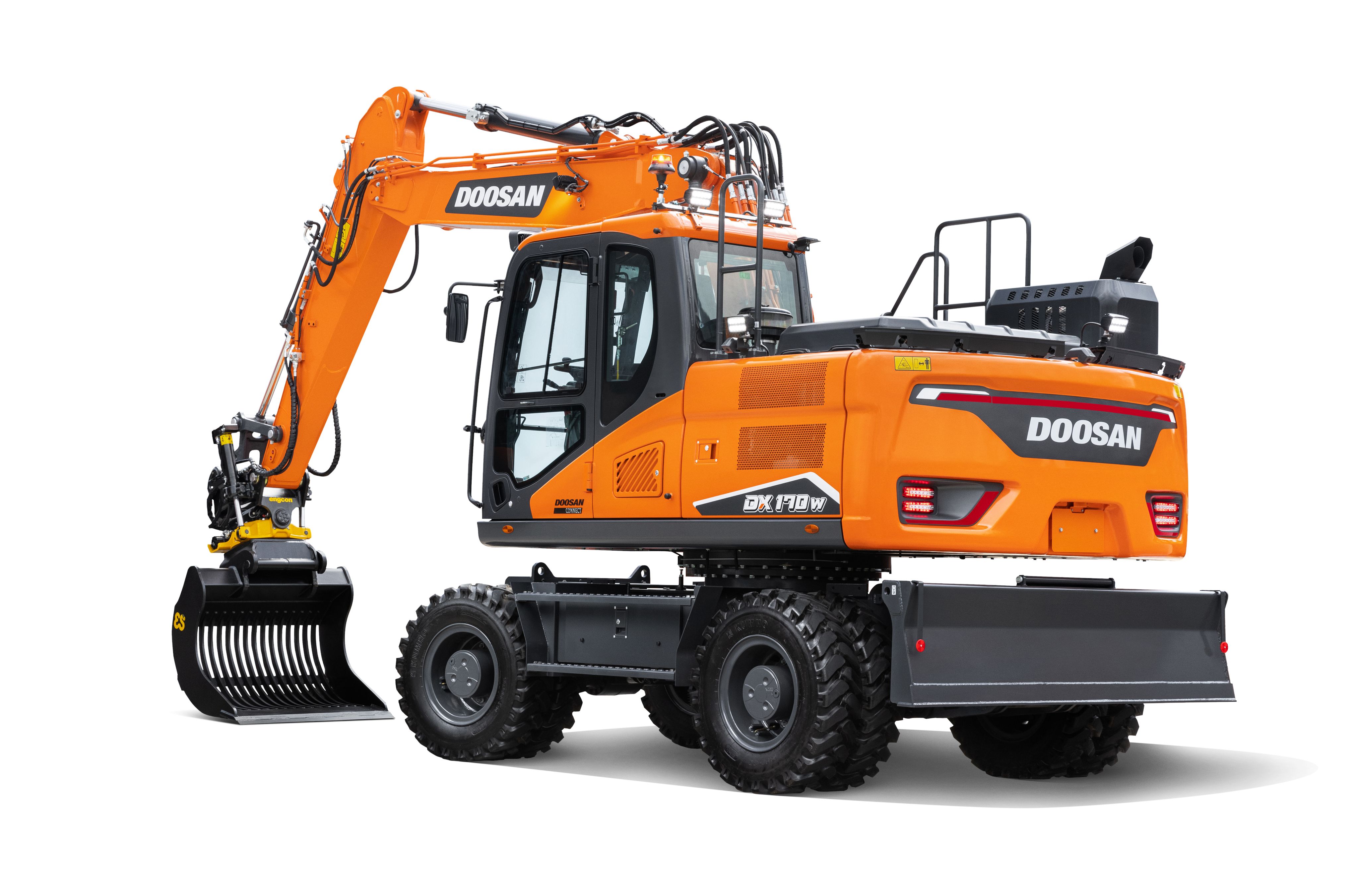 Dx 210. Экскаватор Doosan dx140w. Колесный экскаватор Doosan dx210w. Дусан мега 200. Дусан 180 колесный экскаватор.